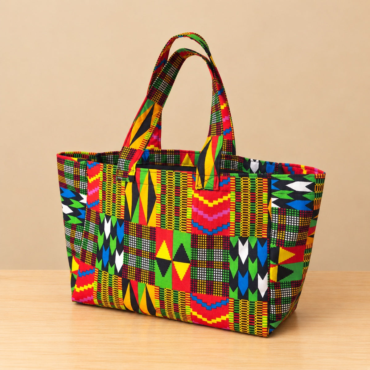 Boxy Tote - Kente Vibe