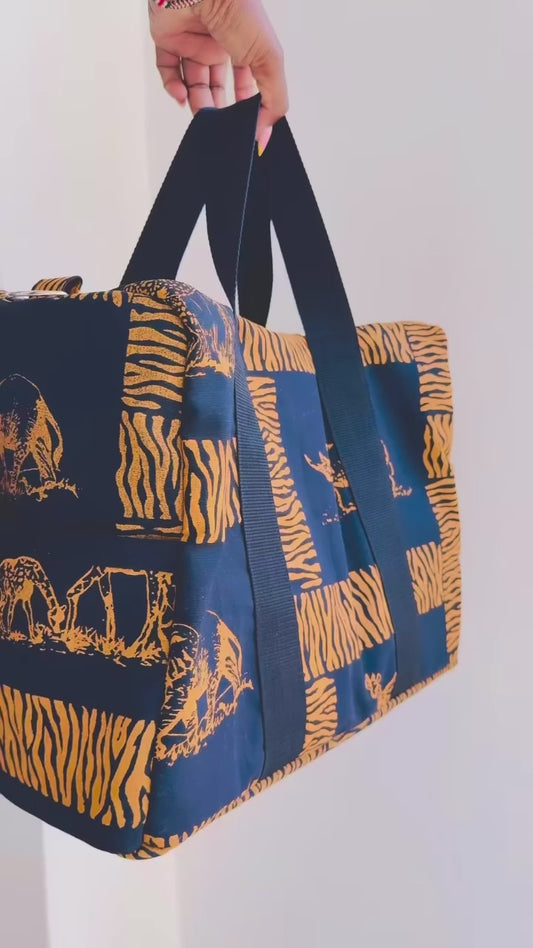 Travel bag with trolley sleeve